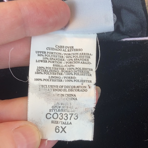 🌞Beautiful Jona Michelle Black Velour and Pink Lace Overlay Holiday Dress C - Picture 6 of 11